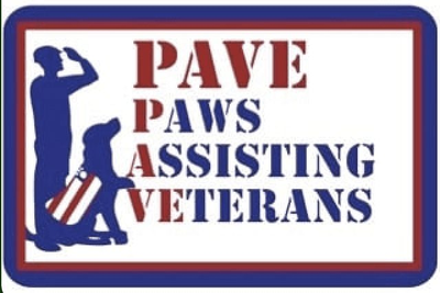 Paws Assisting Veterans (PAVE) logo